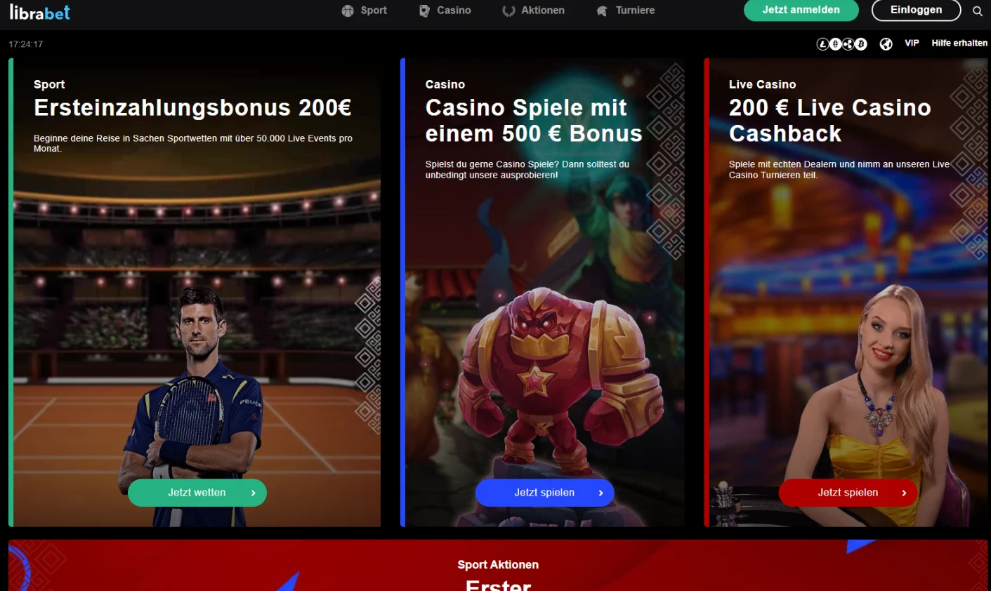 Librabet Casino Screen